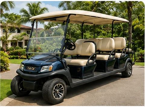 Club Car long-term golf cart rental in Guanacaste
