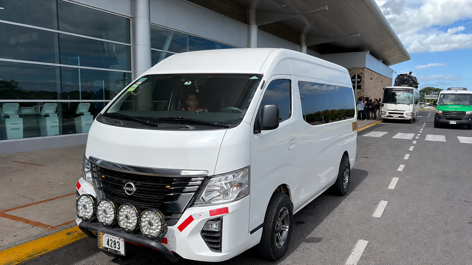 Private shuttle at Guanacaste Airport